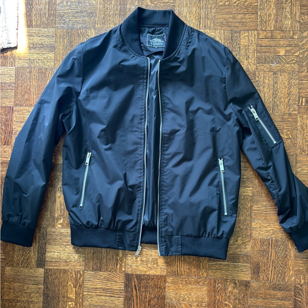 Men's Black Bomber Jacket